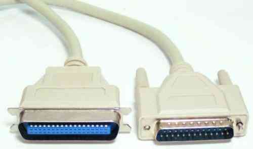 DB25 Male to Centronic 36 Pin Male Printer Cable 2m