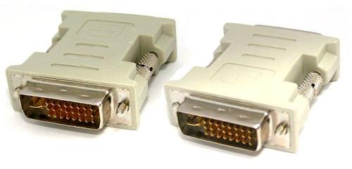 DVI 24+5 Plug to Plug Adaptor