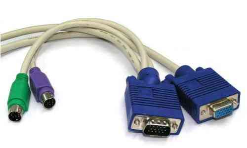 KVM M + 2xPS/2 M to KVM F Cable 3m 
