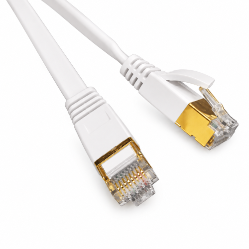 Cat 7 SSTP Flat White 1m