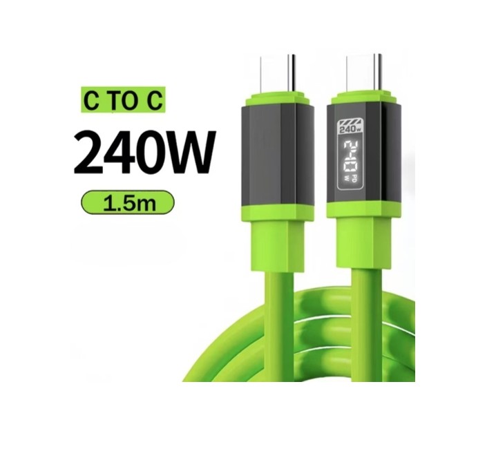240W Type C-C Fast Charge 1.5m with Digital Display