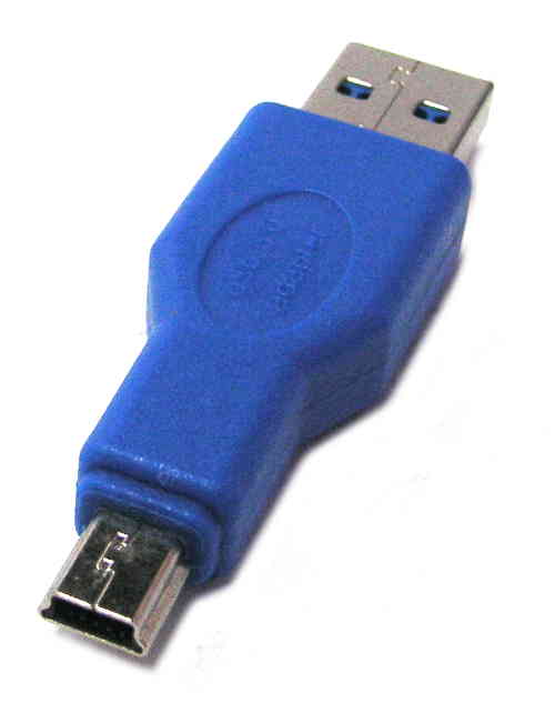 USB 3.0 A Plug To Mini 5P Plug