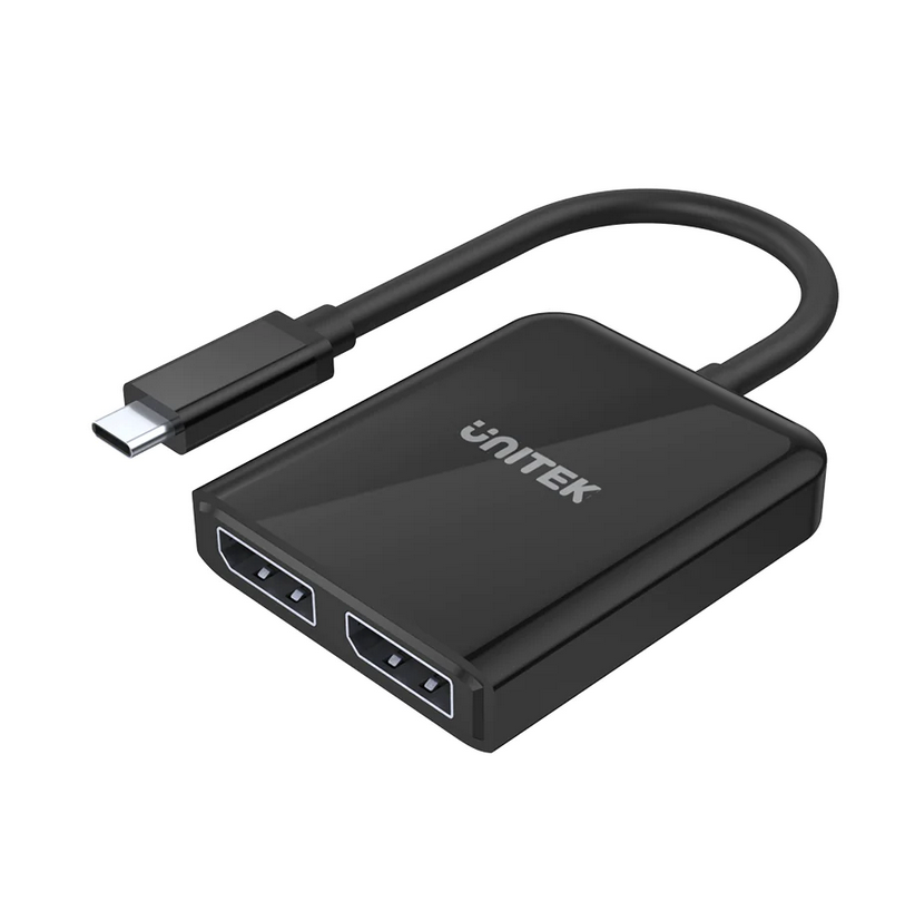 Unitek USB-C to Dual DisplayPort 1.4 8K60Hz Adapter with MST Dual Monitor