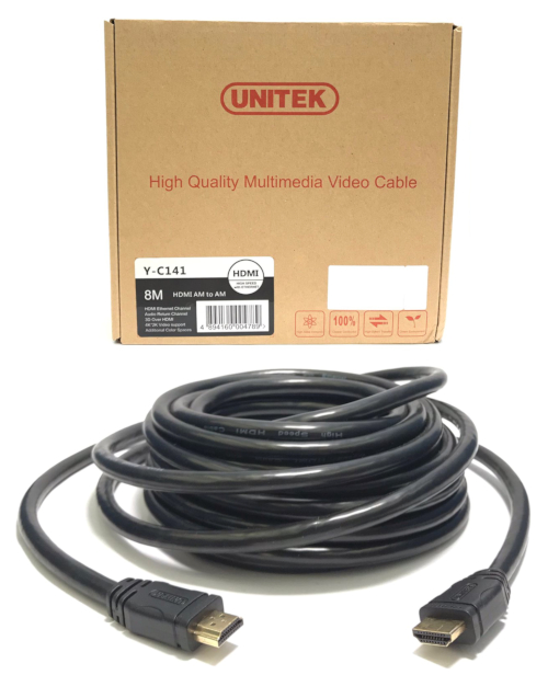 Y-C141U HDMI 1080p 60Hz Male to Male Cable 8m