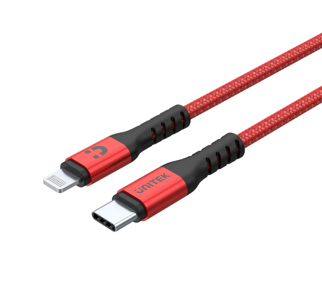 Unitek MFi Certified USB-C to Lightning 20W PD Fast Charging Cable with Data Syncing 1M