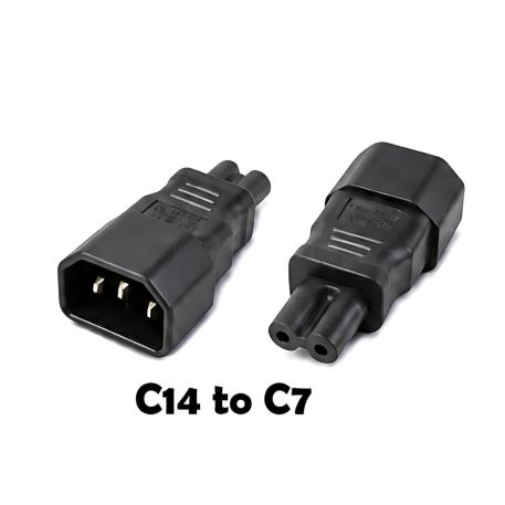 C14 Plug to C7 Jack Adaptor