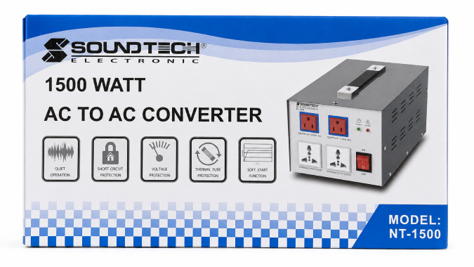 Soundtech 1500W AC-AC Convertor