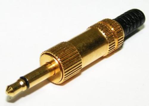 3.5mm Audio Plug Mono Gold