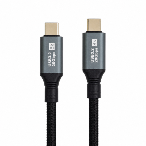 Type C M/M Data & Video Cable 0.5m USB3.2 100W PD 20Gbps Braided