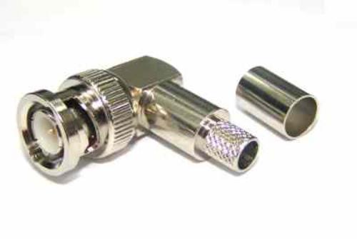 BNC Plug Crimp Right Angle RG6