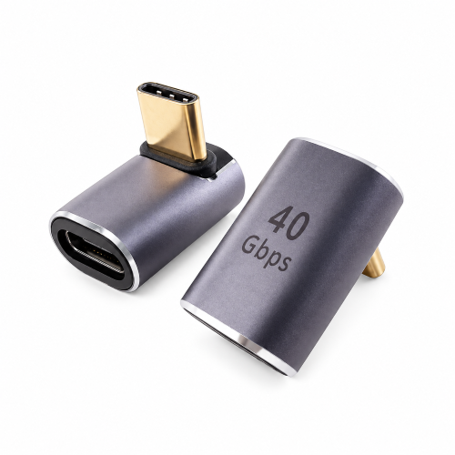 Type C 40Gbps Male to Female R/A (Top Mid) Adaptor