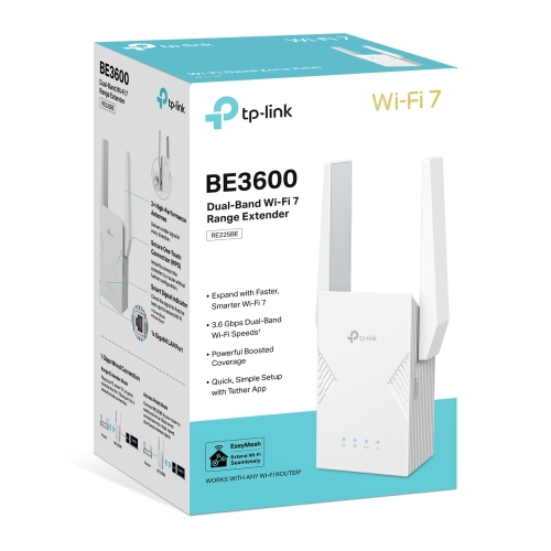 TP Link BE3600 Dual-Band Wi-Fi 7 Range Extender
