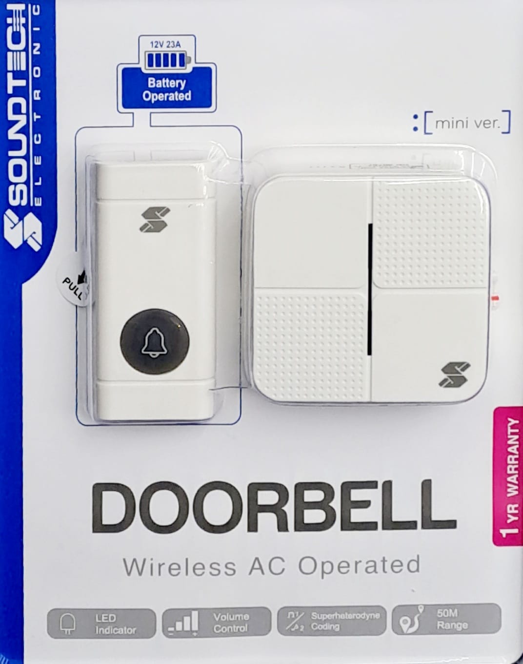 Soundtech Wireless AC Operated Doorbell