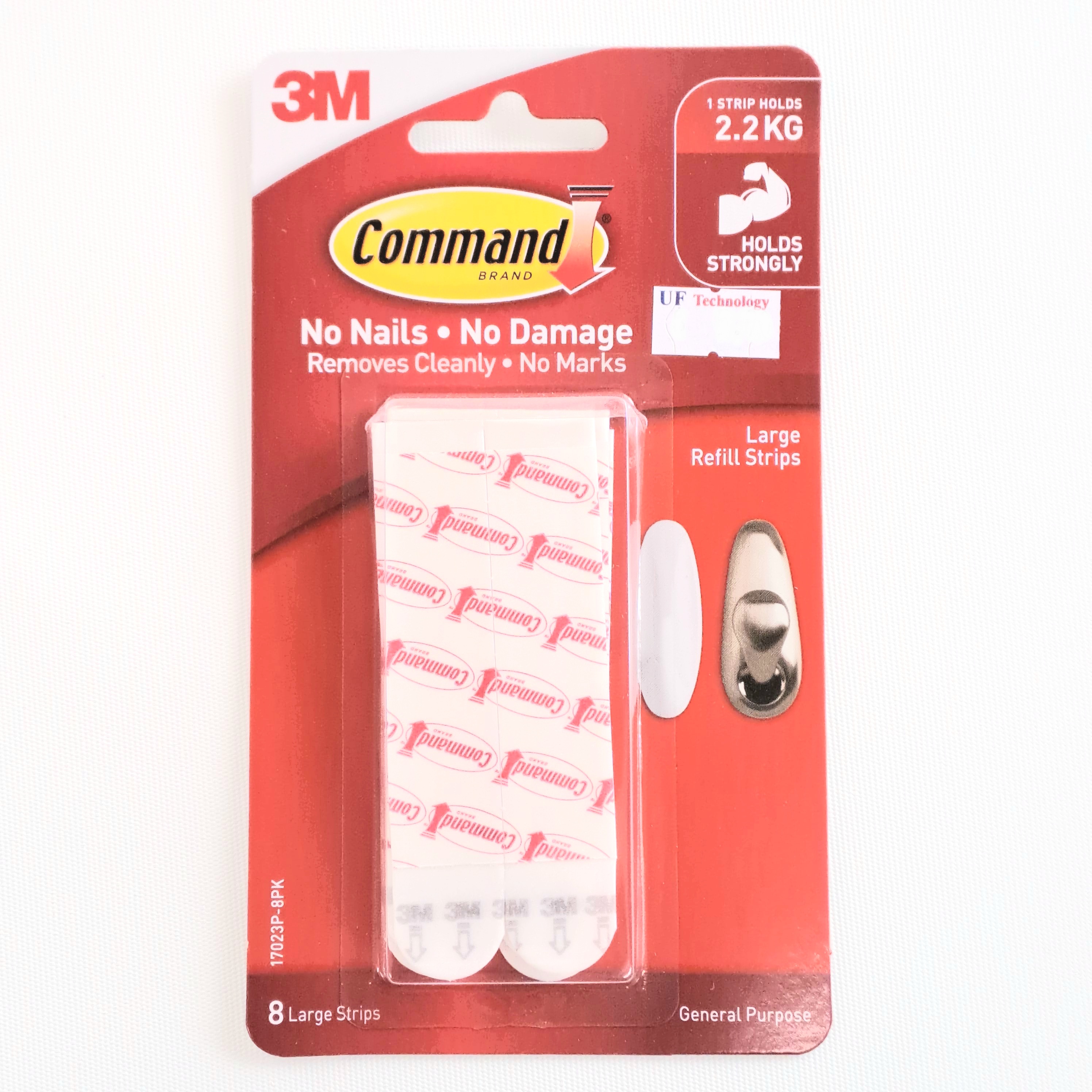 3M Command Large Refill Strips 8 Strips