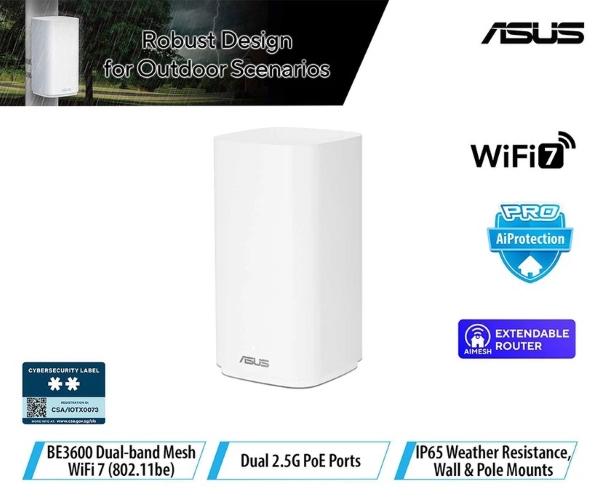 ASUS Dual-band Wi-Fi 7 AiMesh Router