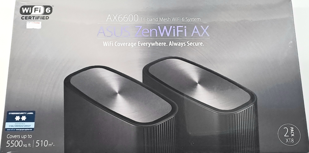 ASUS ZenWiFi XT8 AX6600 Tri-band Mesh black (2-pk) 