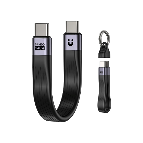 Unitek Full-Featured USB4 240W 40GB Keychain Cable 0.13M