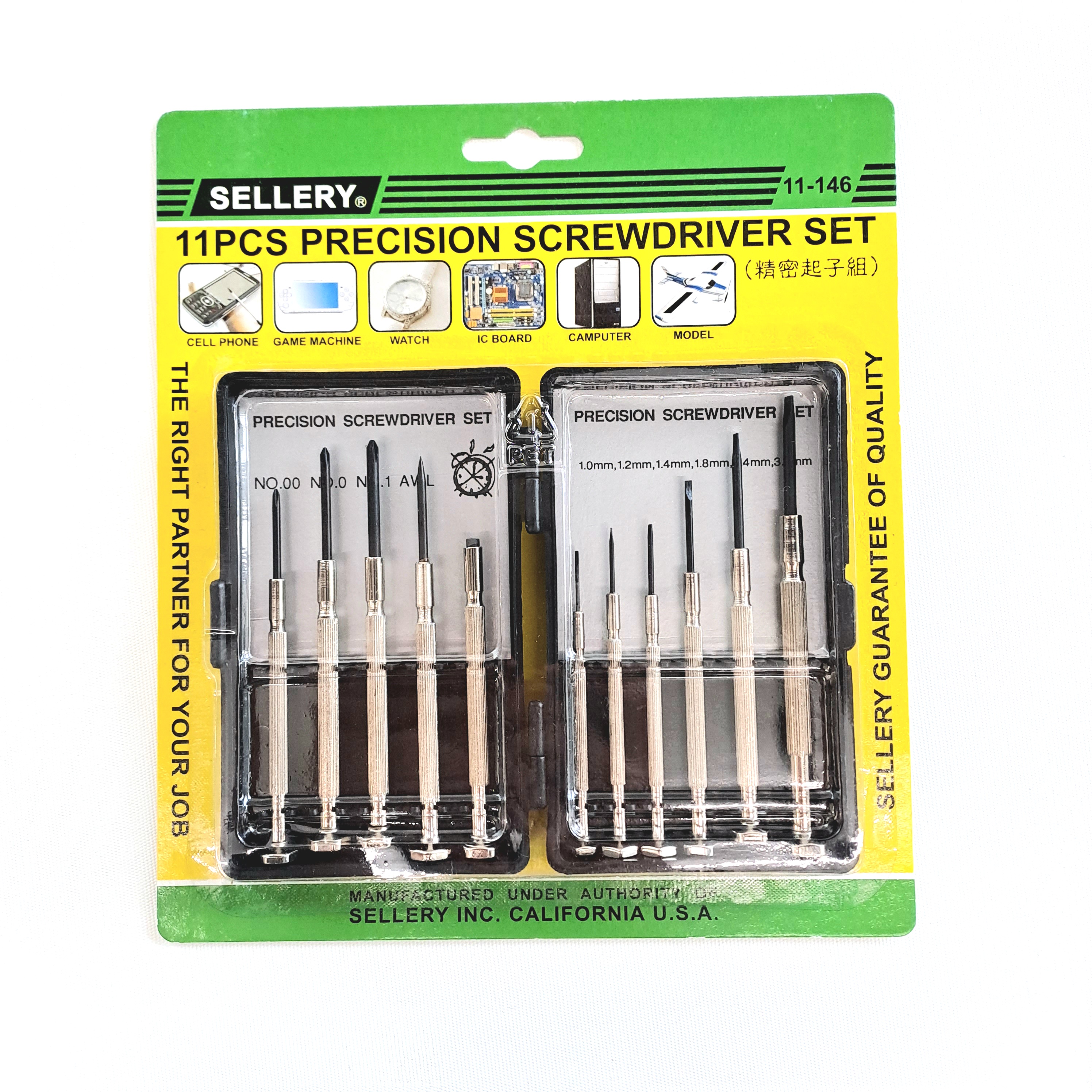 Sellery 11-146 11pcs Precision screwdriver set