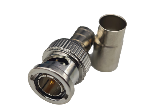 BNC Straight Quick Crimp Plug (75 ohm)for RG 6 Cable