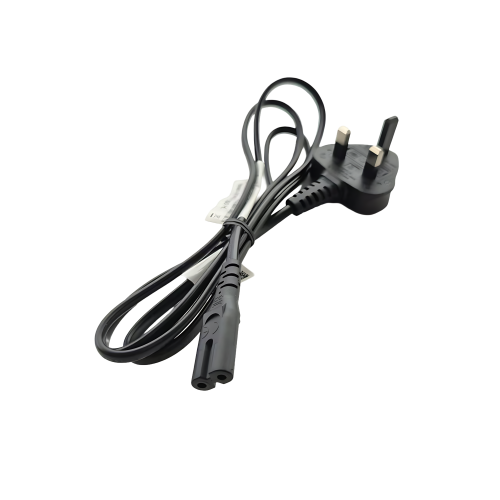BS1363 UK 3Pin Plug to C7 1.5m (0.75mm²) with Safety Mark