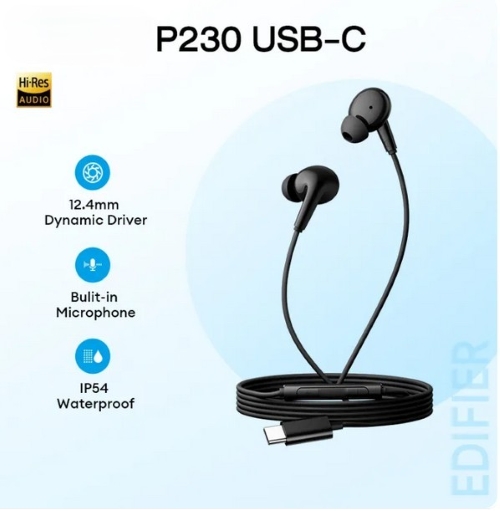 Edifier USB-C Hi-Res Wired Earburs