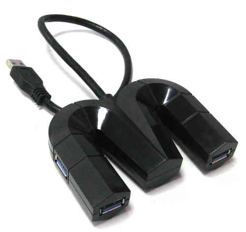 USB3.0 4-Port Hub W-Shaped 