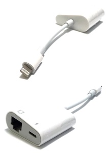 Lightning 2-in-1 OTG (LAN + Lightning)