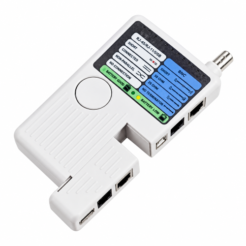 4 in 1 RJ11/RJ45/USB/Coaxial Cable Tester