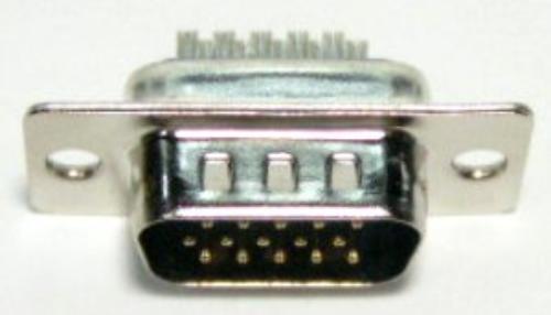 D-Sub Plug High Density Solder Type 15 Pin
