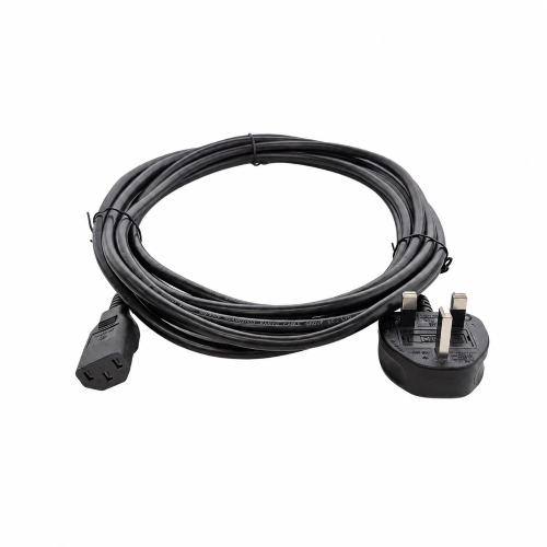 UK 3Pin Plug to C13 5m with Safety Mark (1mm²)