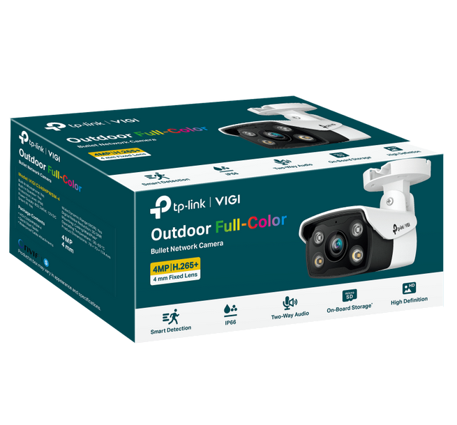 TP Link VIGI 4MP Outdoor Full-Color Bullet Network Camera