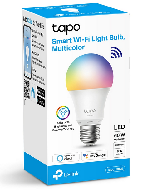 TP Link Smart Wi-Fi Light Bulb, Multicolor