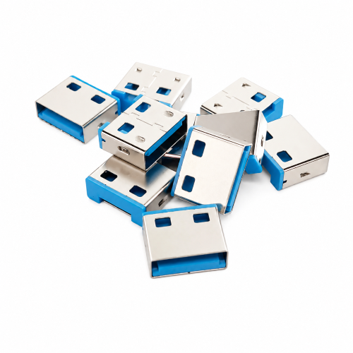 Lindy 10xUSB Port Lock: Code Blue