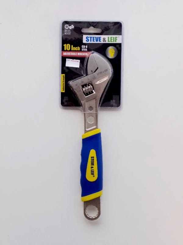 S&L 10” Adjustable Wrench with Grip (C Type) 