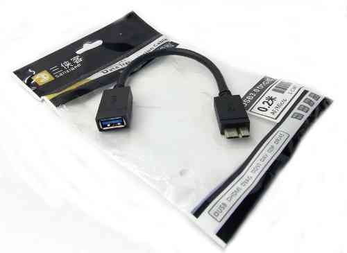 USB3.0 AF to Micro USB M OTG Cable 0.2m