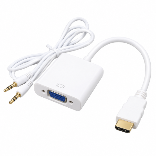 HDMI M to VGA F + 3.5mm Audio Cable