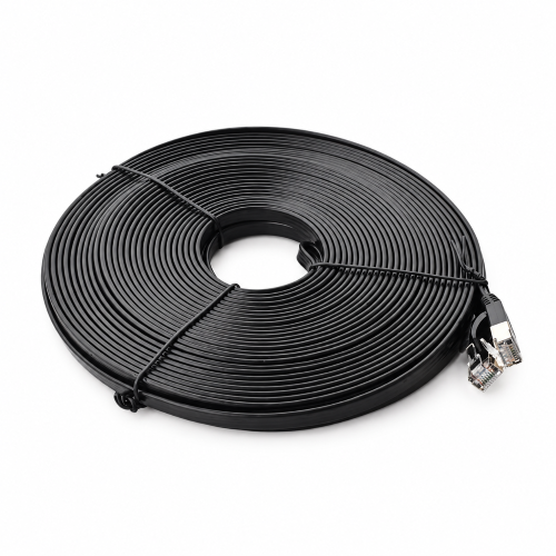 Cat 7 SSTP Flat Black 20m