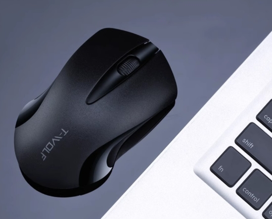 T-WOLF Q2 2.4G Wireless Mouse Black