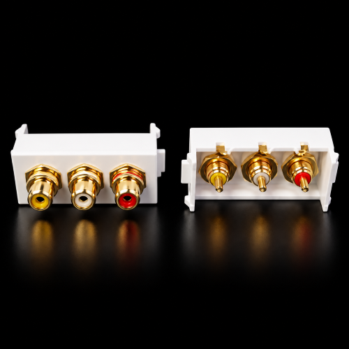 AV Audio And Video Module (3RCA) Gold Plated N86-611H