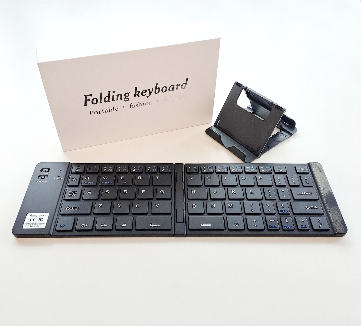 Mini Foldable Bluetooth Keyboard with Mobile Stand