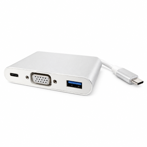 Type C 3-in-1 Hub (VGA + PD + USB3.0)