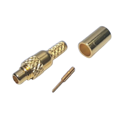 MMCX Plug Crimp RG174 Gold