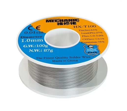 1mm Solder Reel 100g 63/37
