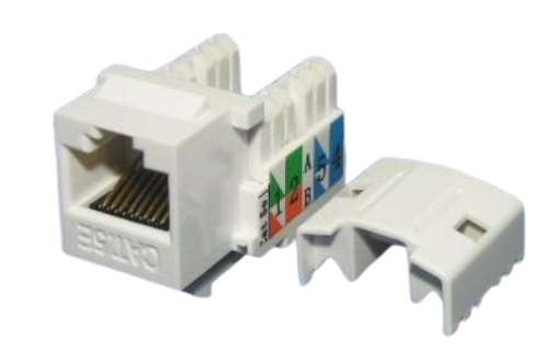 8P8C Cat 5E RJ45 Keystone Jack WT-2017A