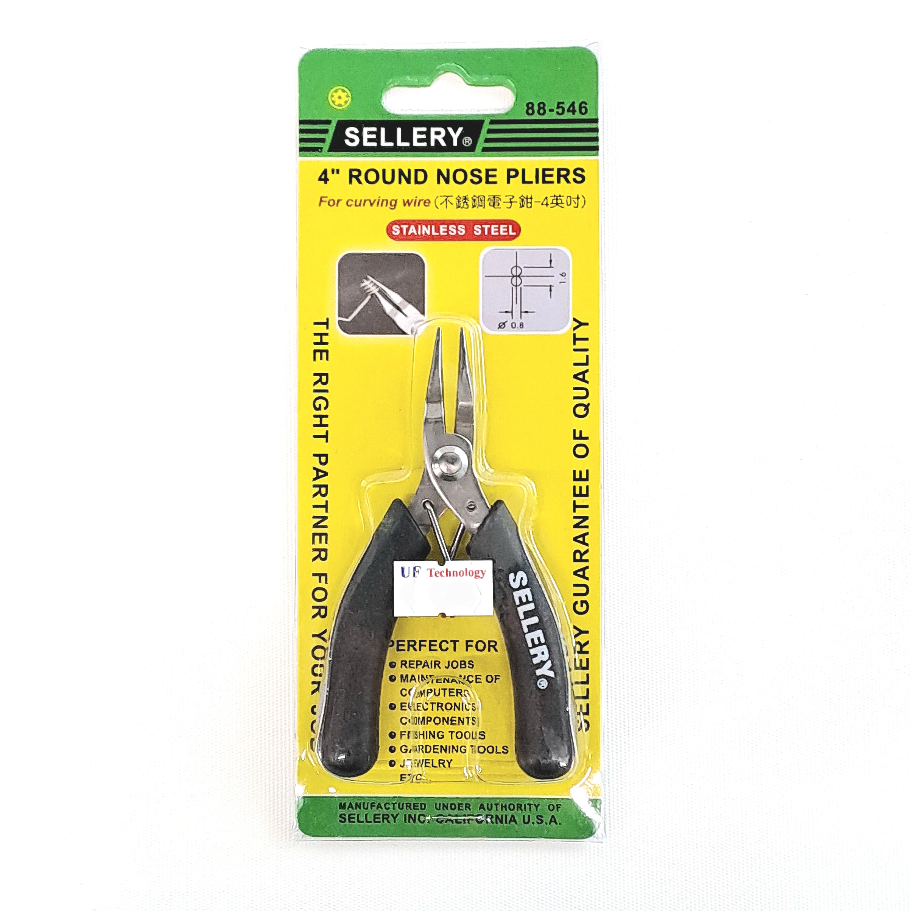 Sellery 88-546 Stainless Round Nose Pliers 4''