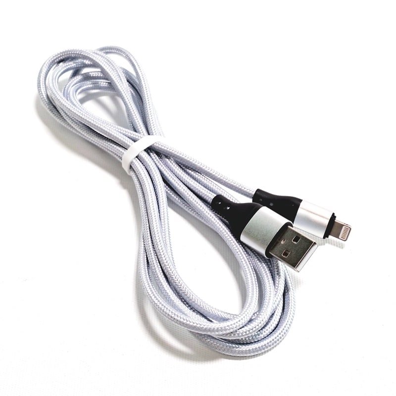 USB AM to iPhone Data & Charging Braided Cable 2m