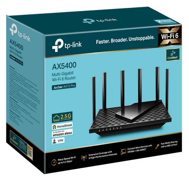 TP Link AX5400 Multi-Gigabit WiFi 6 Router
