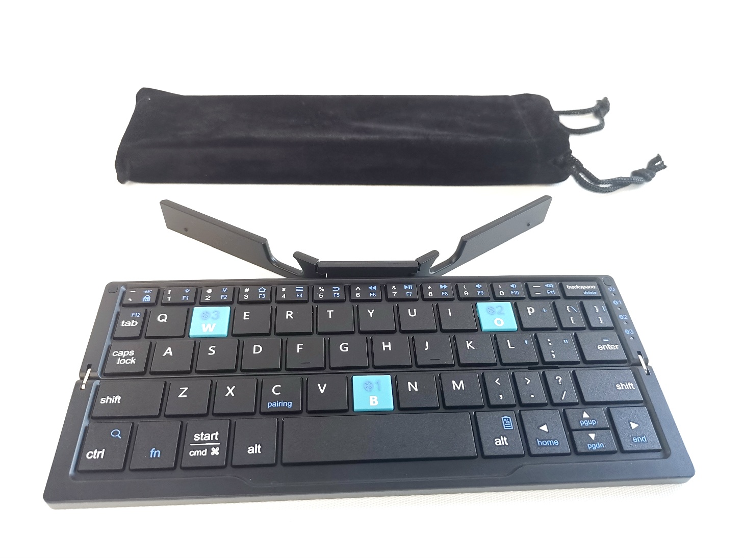 HB199 Mini Bluetooth Foldable Keyboard with Carrier 