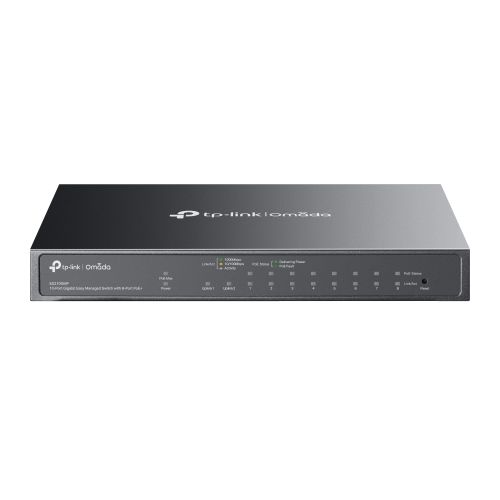 TP Link Omada 10-port Gigabit Easy Managed Switch with 8-port POE