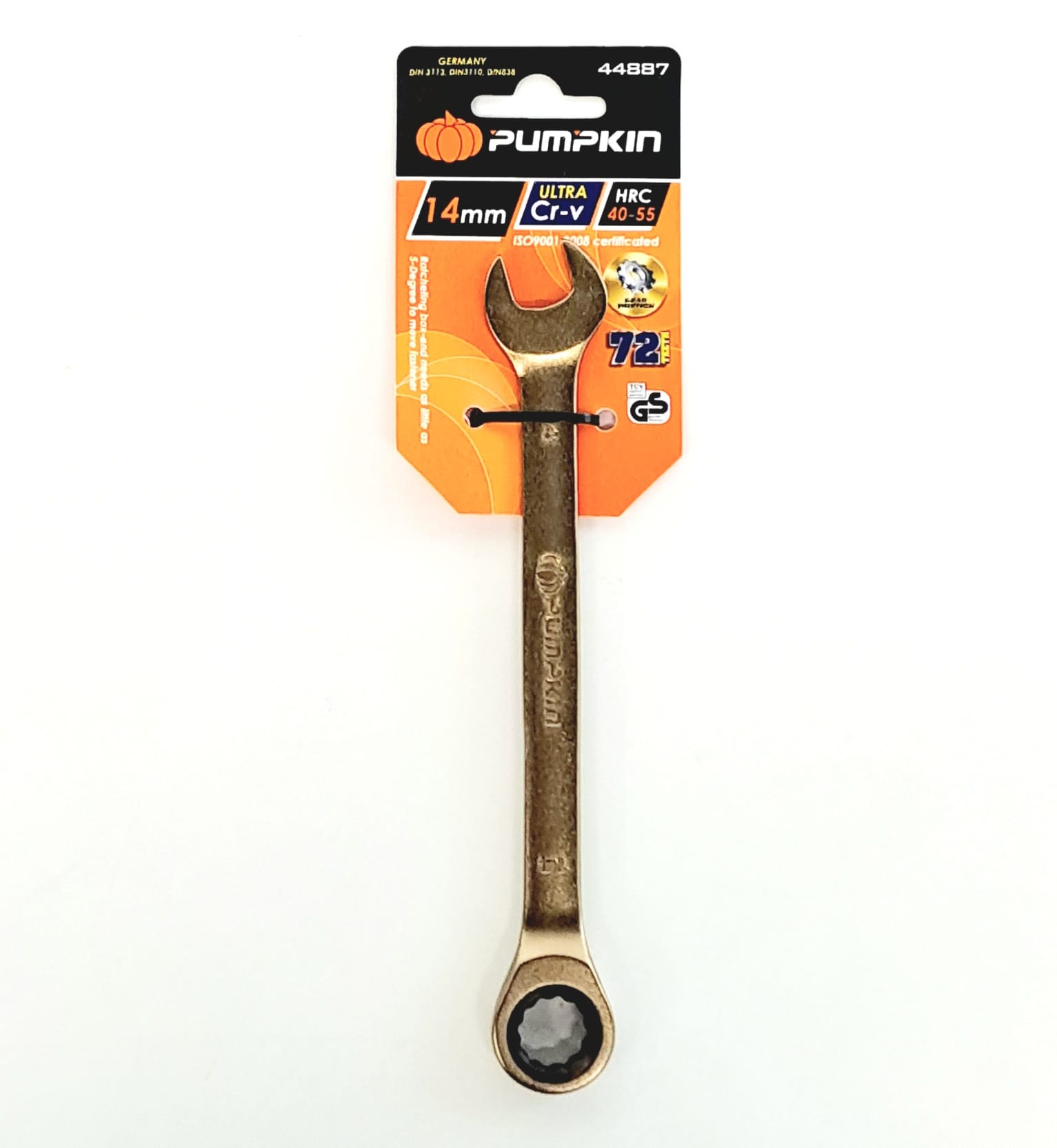 Pumpkin 44887 Ultra Cr-V 14mm Ratchet Wrench